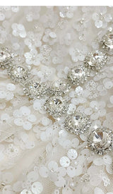 CRYSTAL HALTER MINI DRESS IN WHITE DRESS STYLE OF CB
