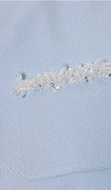 CRYSTAL TRIM TWO PIECE SET IN SKY BLUE DRESS STYLE OF CB