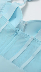 CRYSTAL CORSET MIDI DRESS IN SKY BLUE DRESS STYLE OF CB