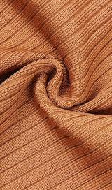CUT OUT SLIPT MAXI DRESS IN BROWN Dresses styleofcb