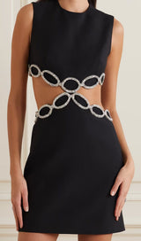 CRYSTAL EMBROIDERED SHORT BANDAGE DRESS Sequins Dress styleofcb