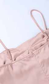 DIAMOND RUCHED MINI DRESS IN PINK styleofcb