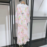 FLORAL PRINT MIDI DRESS IN PINK DRESS STYLE OF CB