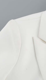 HOLLOW OUT LONG SLEEVE JACKET TOP AND SHORT SKIRT DRESS STYLE OF CB