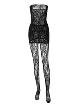 STRAPLESS LACE MINI DRESS IN BLACK Dresses sis label