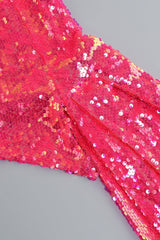HOT SEQUIN PINK TOP AND SKIRT TWO PIECE SET TOPS & SKIRTS styleofcb