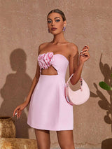 STRAPLESS CUTOUT MINI DRESS Dresses styleofcbdress