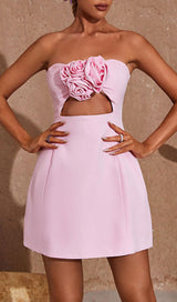 STRAPLESS CUTOUT MINI DRESS Dresses styleofcbdress