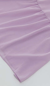 LONG SLEEVE RUFFLE MAXI DRESS IN LILAC DRESS STYLE OF CB