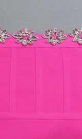 LONG SLEEVE SQUARE COLLAR MINI DRESS IN PINK DRESS sis label