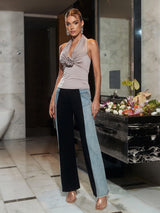 HALTERNECK FLOWER TOP Tops styleofcb