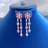 DROP SHAPED FLOWER EARRINGS Earrings blingmyfriend