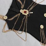 BANDAGE SWEETHEART SPLIT MAXI DRESS IN BLACK Dresses styleofcb