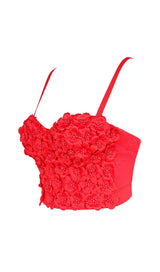 OLSC KHAKAI FLOWER CORSET TOP Shirts & Tops styleofcb