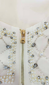 PEARL EMBROIDERED TWO PIECE SET IN IVORY DRESS STYLE OF CB