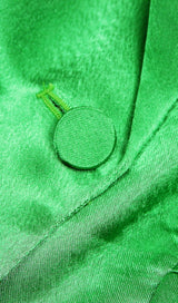 SATIN BLAZER SUIT IN GREEN Clothing styleofcb