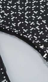 SEQUIN RHINESTONE MESH TOP IN BLACK styleofcb