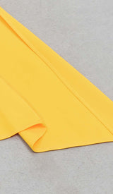 SLEEVELESS BANDEAU HIGH-LOW DRESS IN YELLOW DRESS styleofcb