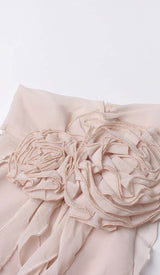 SLEEVELESS RUFFLES MINI DRESS IN WHITE DRESS STYLE OF CB