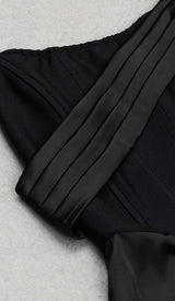 SLEEVELESS BANDAGE MIDI DRESS IN BLACK DRESS STYLE OF CB