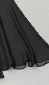 SPAGHETTI LACE SLIP DRESS IN BLACK DRESS STYLE OF CB