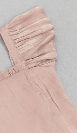 SQUARE NECK BUTTERFLY SLEEVE SPLIT THIGH DRESS DRESS STYLE OF CB