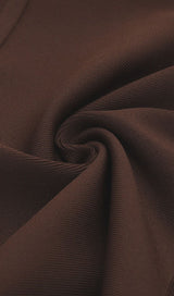 STRAPLESS BANDAGE MINI DRESS IN BROWN Dresses styleofcb