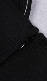 STRAPLESS SLIT BANDAGE DRESS IN BLACK Dresses styleofcb