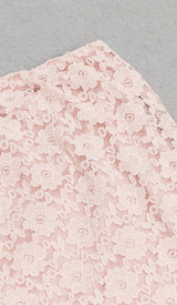 STRAPPY RUFFLE DETAIL MIDI DRESS IN PINK DRESS styleofcb