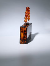 ACRYLIC BEADED CLUTCH IN AMBER Bags Oh CICI