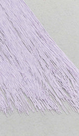 TASSEL SLEEVELESS MIDI DRESS IN LILAC DRESS STYLE OF CB