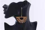 WOOD CUTOUT SCALLOPED EARRINGS Earrings styleofcb