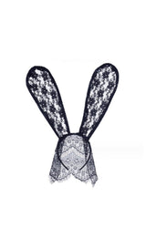HOLLOW LACE BUNNY EAR Masks sis label