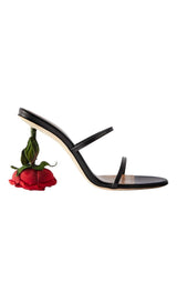 ROSE HEELS IN BLACK Shoes sis label