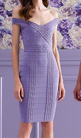 VIOLET BANDAGE MINI DREES Dresses styleofcb