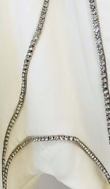 WAVY STRASS JACKET DRESS IN WHITE sis label