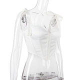 FISHBONE TOPS IN WHITE Clothing styleofcb