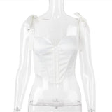 FISHBONE TOPS IN WHITE Clothing styleofcb