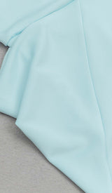 CRISS CROSS NECKLINE SATIN MIDI DRESS IN MINT DRESS STYLE OF CB