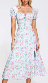PUFF SLEEVE FLORAL MIDI DRESS Dresses sis label