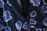 VICTORIA EMBROIDERED MINI DRESS IN BLUE styleofcb