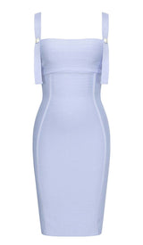 STRAPPY BANDAGE MINI DRESS IN BLUE styleofcb