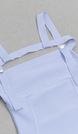 STRAPPY BANDAGE MINI DRESS IN BLUE styleofcb