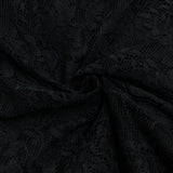 V-NECK LACE SLIM-FIT WAISTLINE DRESS