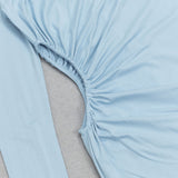 BLUE TURTLENECK LONG SLEEVES MAXI DRESS