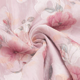 BROOK FLORAL RUCHED MINI DRESS IN PINK