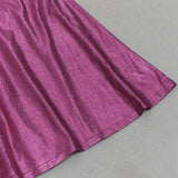 LONG SLEEVE RUCHED MAXI DRESS HOT PINK