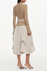 Kezia Woven Top And Skirt Set