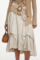 Kezia Woven Top And Skirt Set
