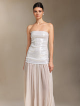 Vafa Chest smearing Sequins Chiffon maxi dress